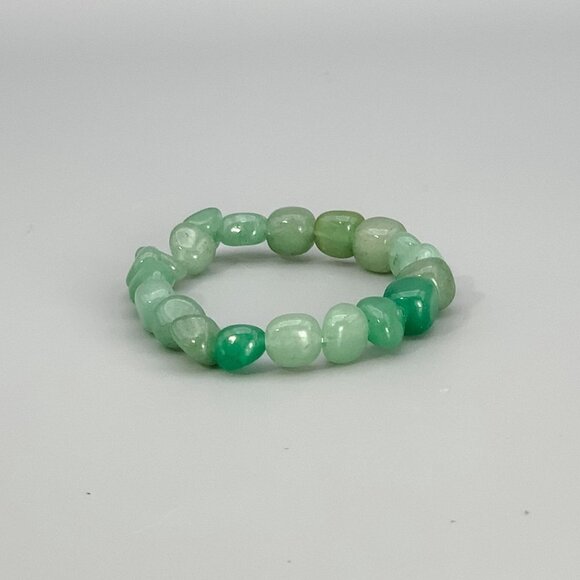 Green Aventurine Tumbled, Polished Stone Bracelet, Gift for Her - Picture 3 of 10